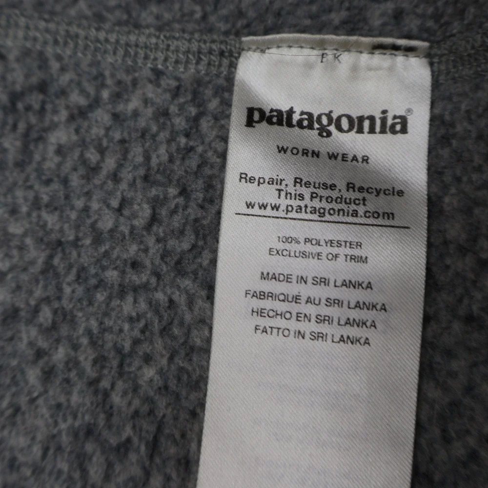 Patagonia Better Sweater Jacket Mens XL Gray Fleece Knit Full Zip Outdoor NEW